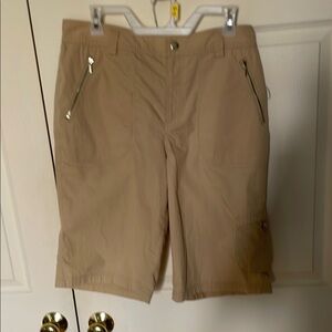 Ralph Lauren active khaki cargo shorts, size 10